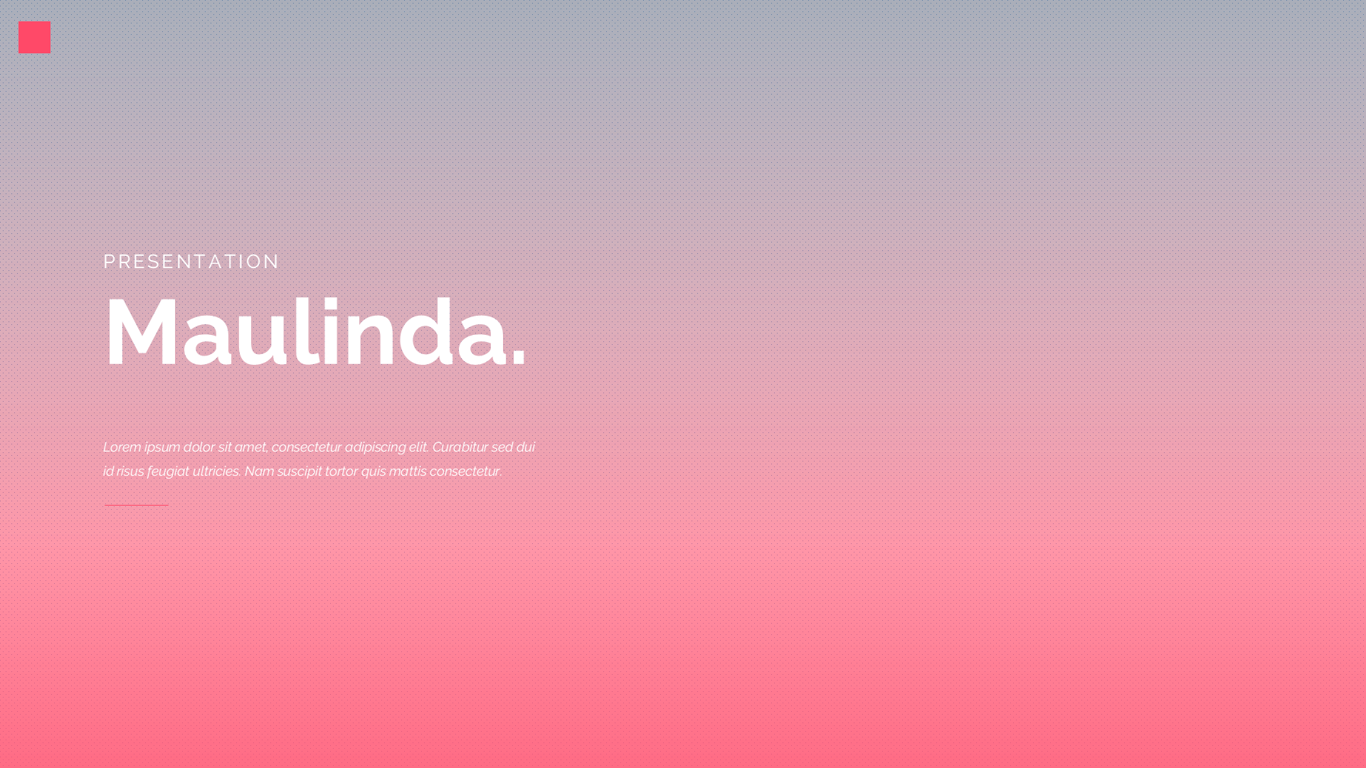 Minimalist Maulinda slide 1